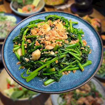 Rau ngót lào xào tỏi