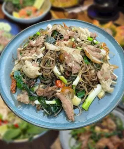 Dê xào hoa chuối