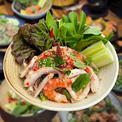 Gói miến hải sản